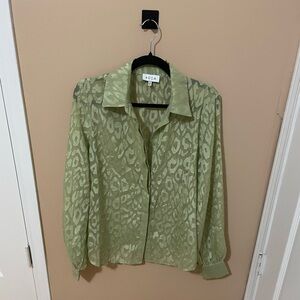 Sheer Leopard Blouse